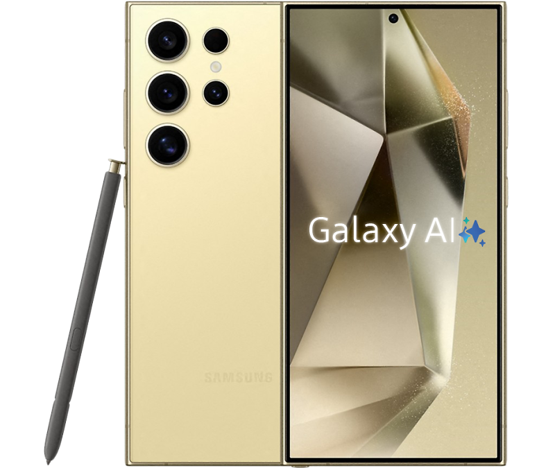 Samsung Galaxy S24 Ultra 12/256Gb,  Желтый титан