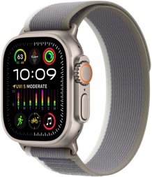 Фото товара Apple Watch Ultra 2 49mm Titanium Case with Green/Gray Trail Loop - M/L (GPS + Cellular)