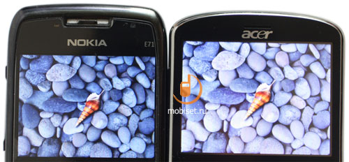 Nokia E71 и Acer beTouch E130