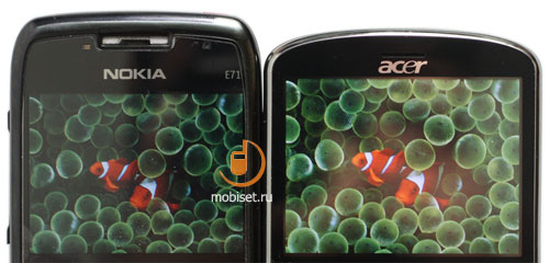 Nokia E71 и Acer beTouch E130