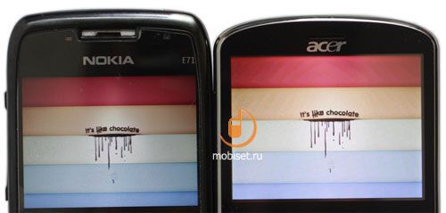 Nokia E71 и Acer beTouch E130