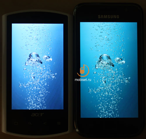 Acer Liquid E и Samsung i9000 Galaxy S