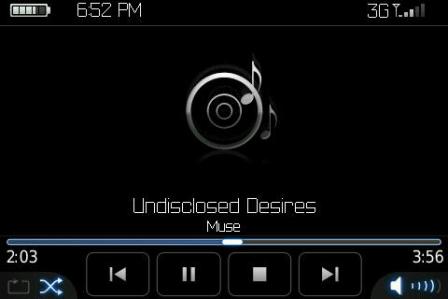 Blackberry Bold 9000: музыкальный и видео плеер.