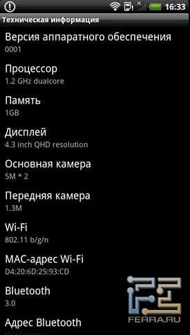 HTC Sense на примере HTC Evo 3D