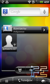 Интерфейс, софт HTC Incredible S