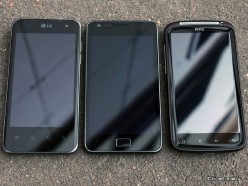 HTC Sensation, Samsung Galaxy S II, LG Optimus 2X: сравнительный тест