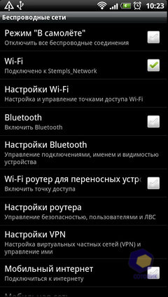 Скриншоты HTC Sensation