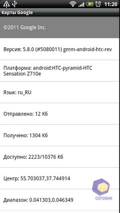 Скриншоты HTC Sensation