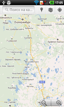 Навигация Google Maps.