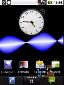 Экраны рабочего стола LG Optimus Me