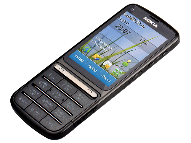 Тачскрин (сенсор) для Nokia C3-01 (черный)