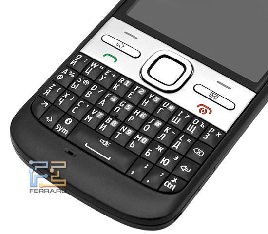 Клавиатура смартфона Nokia E5-00