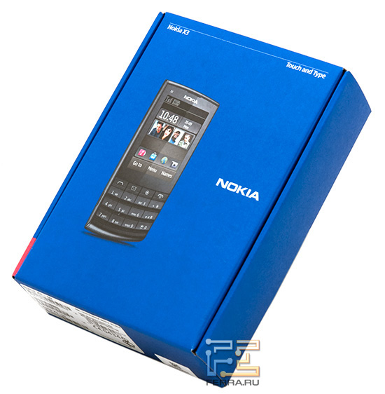 Коробка с телефоном Nokia X3-02