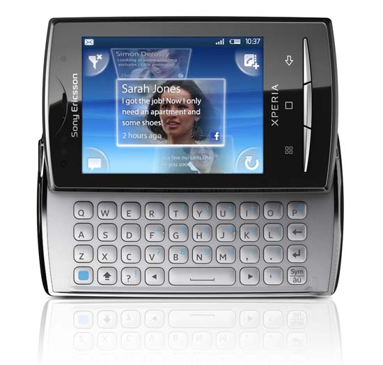Sony Ericsson Xperia X10 mini pro в разложенном виде