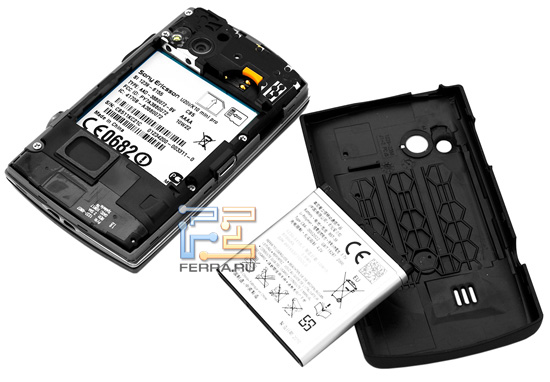 Sony Ericsson Xperia X10 mini pro без задней крышки