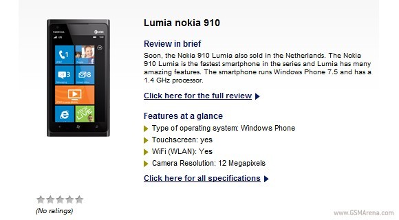 Nokia Lumia 910