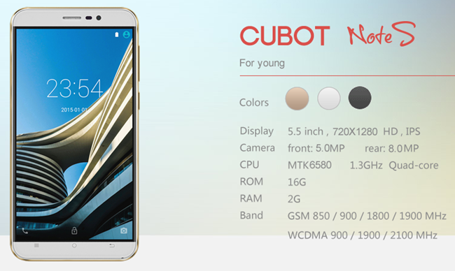 Cubot Note S