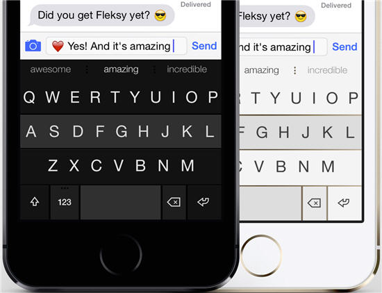 ZTE cooperated with Fleksy keyboard