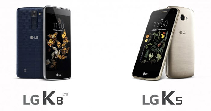 LG K8 LTE & K5