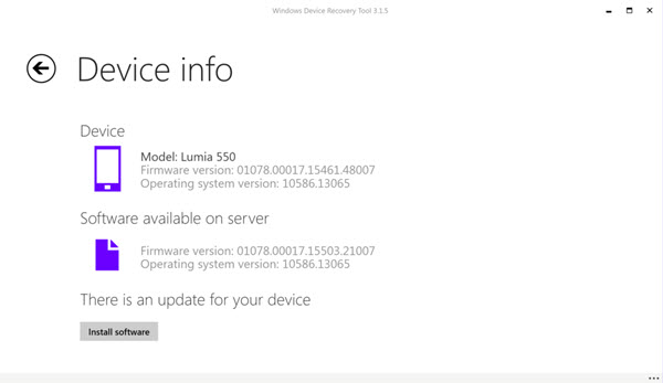 Lumia 550 Update OS