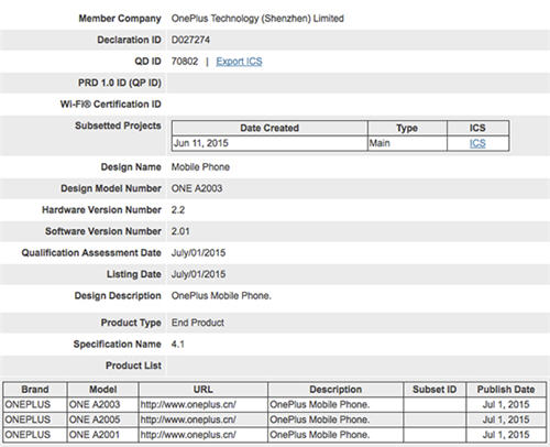 OnePlus 2 bluetooth 4.1