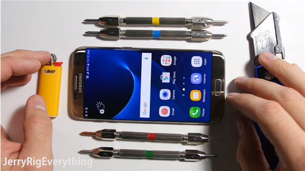 Samsung Galaxy S7 Edge bend test