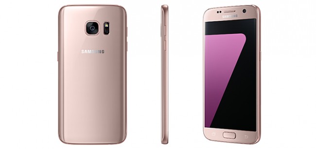 Samsung galaxy s7 edge pink goled