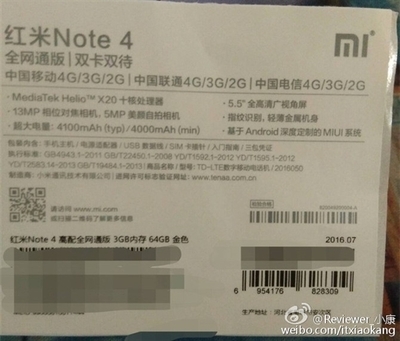 XiaomiRedmiNote4