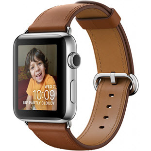 Apple Watch Series 2 42mm (Stainless Steel Case with Saddle Brown Classic Buckle)