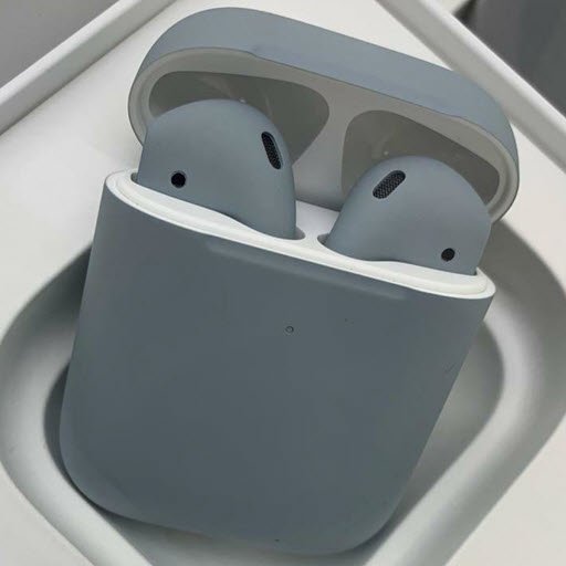 Apple AirPods 2 Color (беспроводная зарядка чехла, matt light grey)