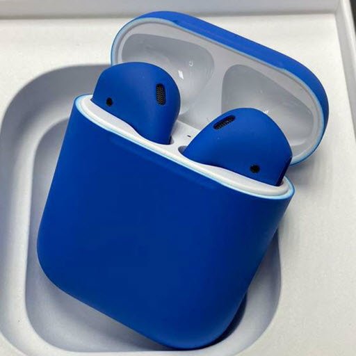 Apple AirPods 2 Color (без беспроводной зарядки чехла, matt blue)