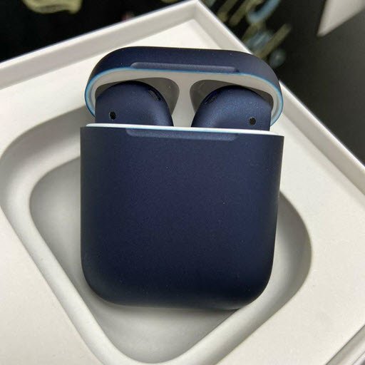 Apple AirPods 2 Color (без беспроводной зарядки чехла, matt dark blue)