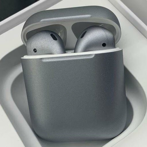 Apple AirPods 2 Color (без беспроводной зарядки чехла, matt silver)