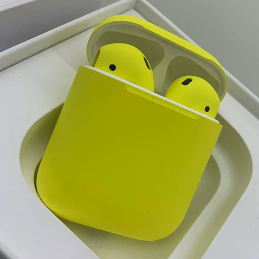 Apple AirPods 2 Color (беспроводная зарядка чехла, matt lemon)