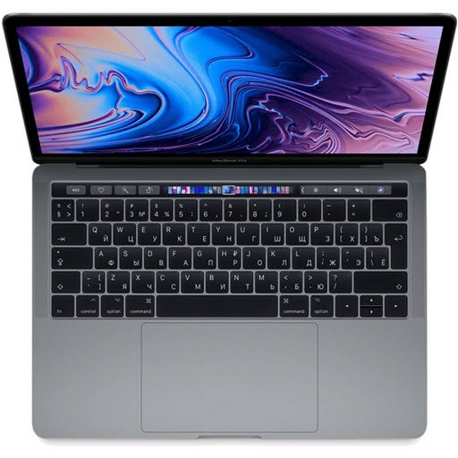 Apple MacBook Pro 13 with Retina display and Touch Bar Mid 2019 (MV972, i5 2.4/8Gb/512Gb, space gray)