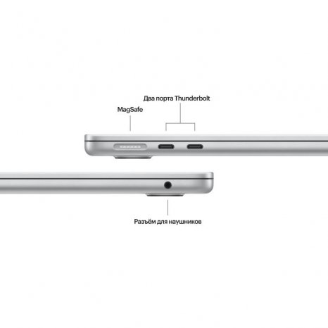 Фото товара Apple MacBook Air 13 2025 M4 (10-core CPU, 10-core GPU) / RAM 24GB / SSD 512GB Silver (Серебристый)