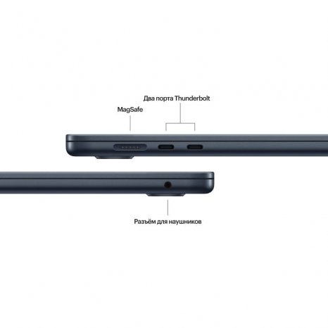 Фото товара Apple MacBook Air 15 (M4 10-Core, GPU 10-Core, 2025) 16/256Gb MW1L3 Midnight