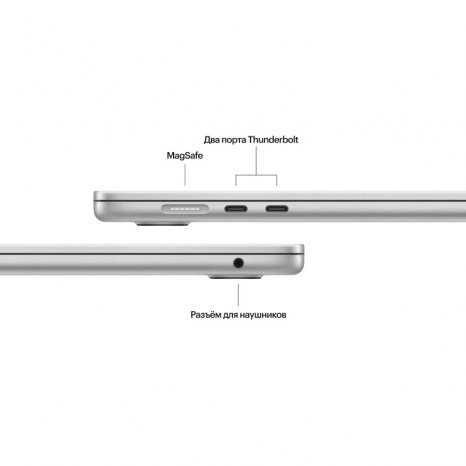 Фото товара Apple MacBook Air 15 (M3/8C CPU/10C GPU/2024) 16Gb 1Tb SSD, Z1BR000L5 Silver