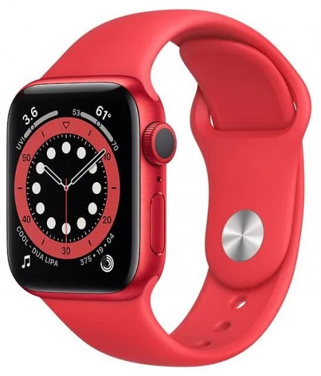 Фото товара Apple Watch Series 6 GPS 40mm (RU, Aluminum Case with Sport Band, (PRODUCT) RED)