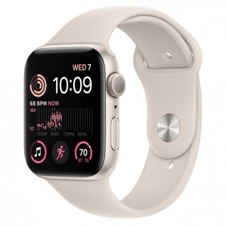 Фото товара Apple Watch SE 44mm (Starlight Aluminum case with Sport Band)