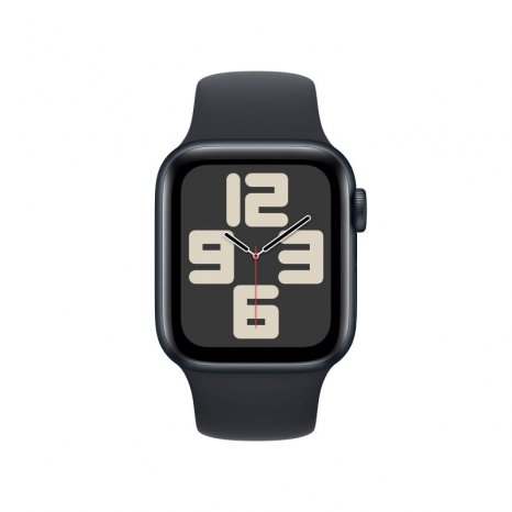 Фото товара Apple Watch SE (2023) 40mm Midnight Aluminum Case with Midnight Sport Band (GPS) (размер M/L)