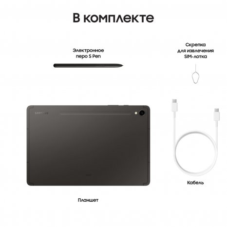 Фото товара Samsung Galaxy Tab S9 Wi-Fi 256Gb (Графит) Ru