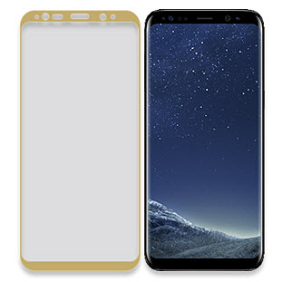 Фото товара Ainy 3D Full Screen Cover для Samsung Galaxy S8 (0.2мм, золотое)