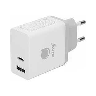 Фото товара Ainy сетевое USB + Type-C (3.4А, EA-042B, белое)