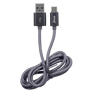 Фото товара Ainy USB - Type-C (1м, тканевый, FA-078K, серый)