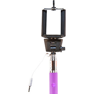 Фото товара Ainy для селфи с проводом (LB-001M, фиолетовый)