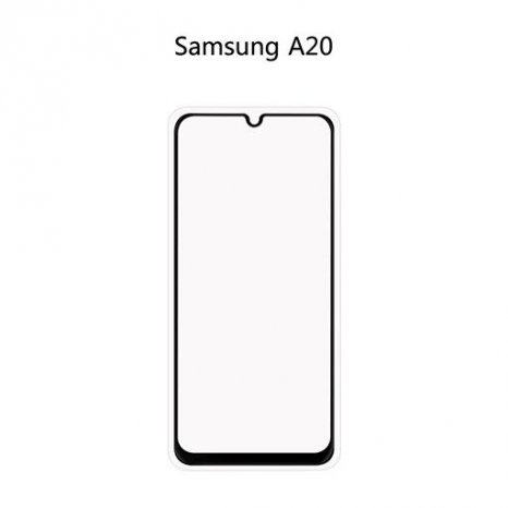 Фото товара Ainy Full Screen Cover с полноклеевой поверхностью для Samsung Galaxy A20 (0.25mm, черное)