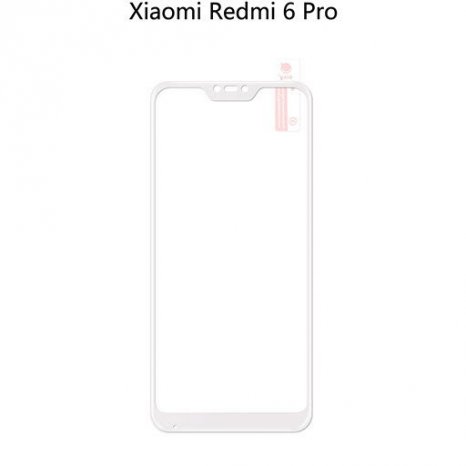 Фото товара Ainy Full Screen Cover с полноклеевой поверхностью для Xiaomi Mi A2 Lite/Redmi 6 Pro (0.25mm, белое)