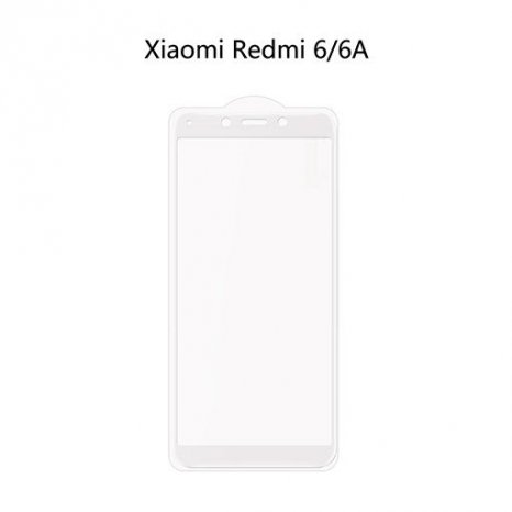 Фото товара Ainy Full Screen Cover с полноклеевой поверхностью для Xiaomi Redmi 6/6A (0.25mm, белое)