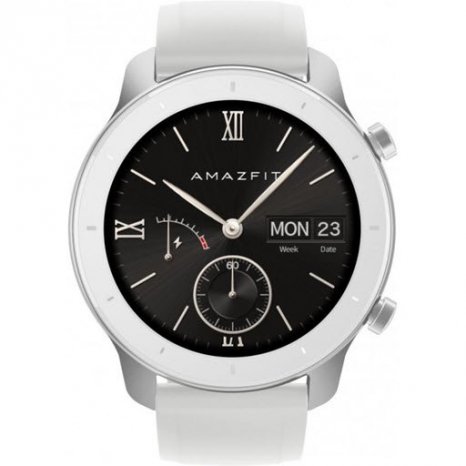 Фото товара Amazfit GTR 42mm (aluminium case, silicone strap moonlight white, Global Version)